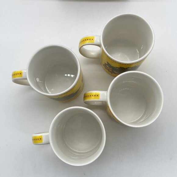 4 Collectible Hilo Hattie Mugs Souvenir Coffee Cups Hawaiian Tropical Hibiscus - Picture 4 of 12